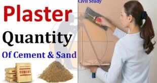 How to calculate the plastering quantity cement sand