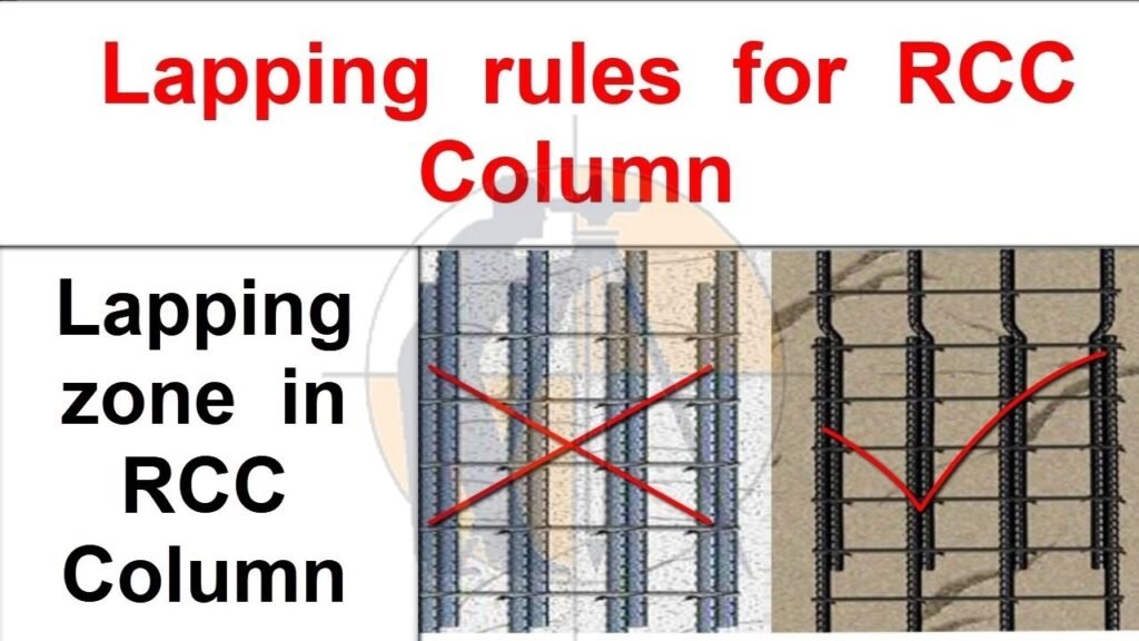 Seven basic rules for providing Lap splice in column