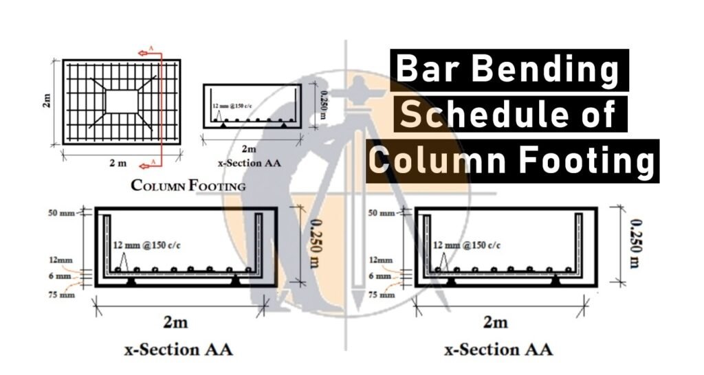 Typical RCC Foundation Column Drawing Free Download - Cadbull