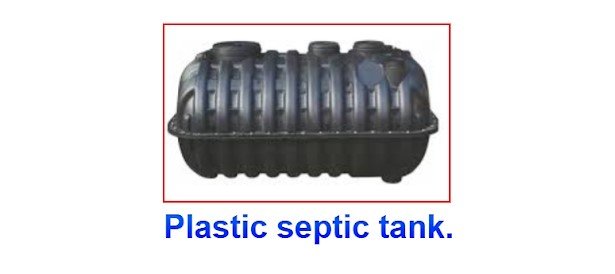 Plastic septic tank