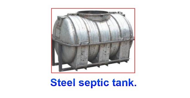 Steel septic tank