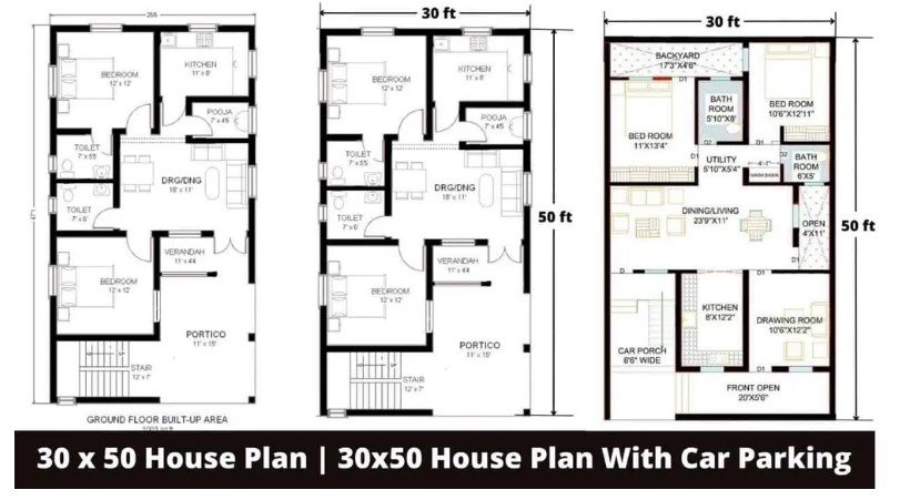 House Plan 30 X 50 Surveying Architects