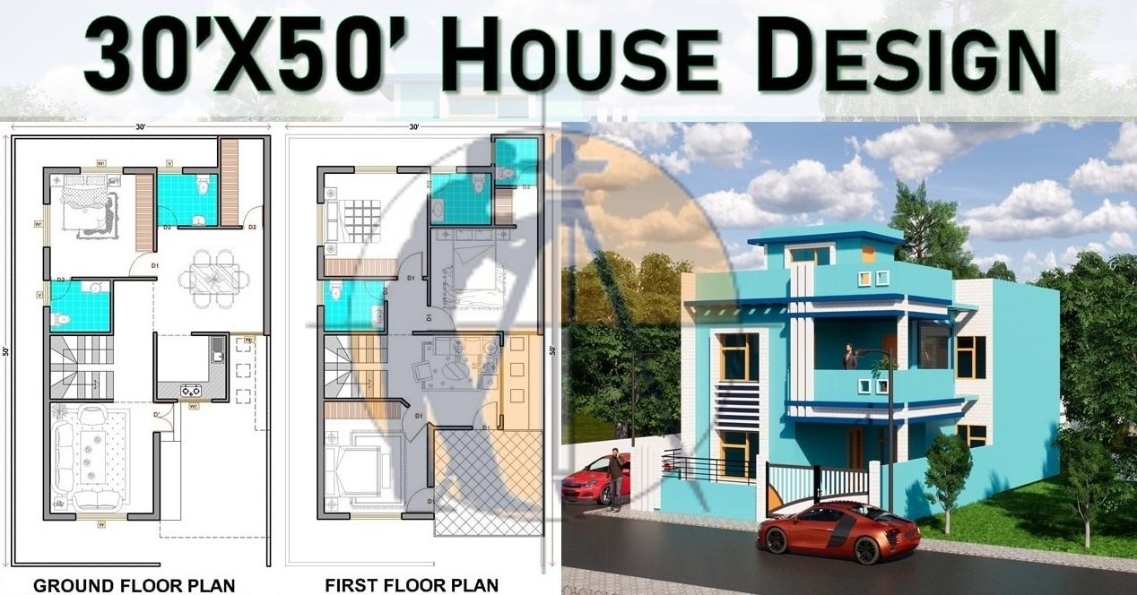 house-plan-30-x-50-surveying-architects